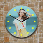 Star Personalized Wall Clock (Round)