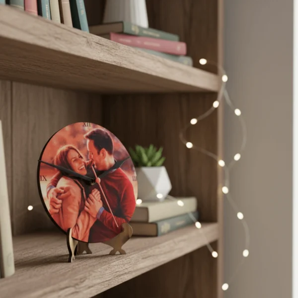 Round Shaped Sublimation Table Custom Clock