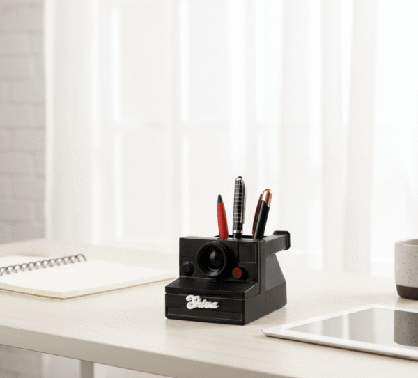 Vintage Camera Personalized Pen Stand