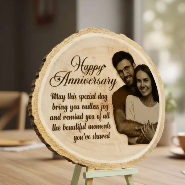 Magnificent Customized Wooden Slice Photo Frame