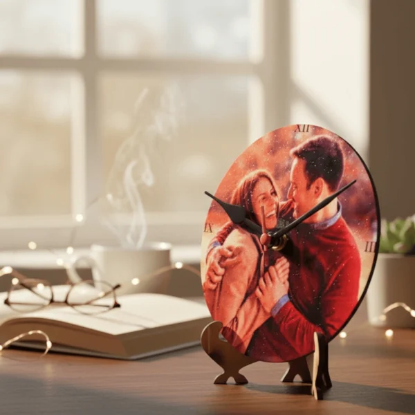 Round Shaped Sublimation Table Custom Clock