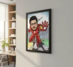 Customized Iron Man Caricature Frame