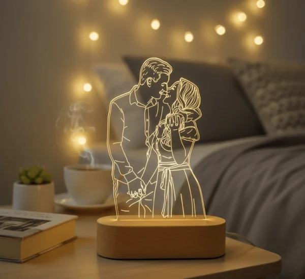 Personalized Led Hologram Lamp