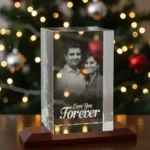 3D Laser Engraved Crystal For Couple