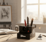 Vintage Camera Personalized Pen Stand
