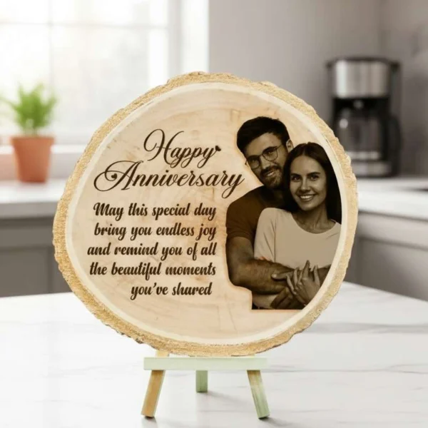 Magnificent Customized Wooden Slice Photo Frame