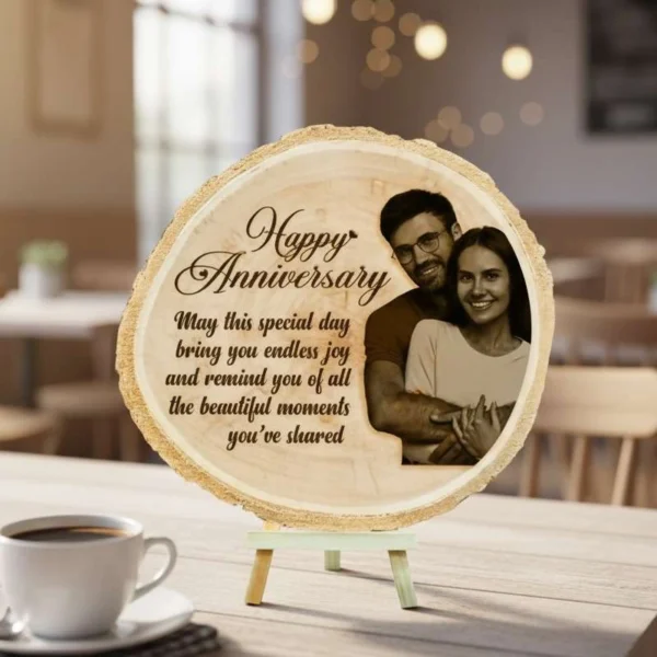 Magnificent Customized Wooden Slice Photo Frame