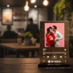 LED Acrylic Sportify Photo Frame With Light Stand